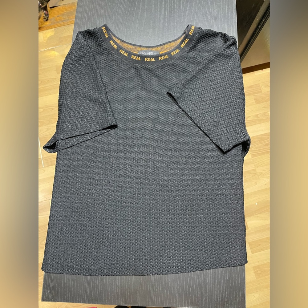Forever 21+ lined mesh crop top